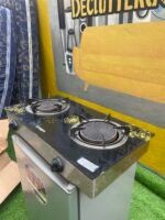 Neatly Used Qasa Infrared Glass Table Top Gas Cooker for Gas Saving (QGC-2BG) - Image 3
