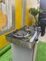 Neatly Used Qasa Infrared Glass Table Top Gas Cooker for Gas Saving (QGC-2BG) - Image 6