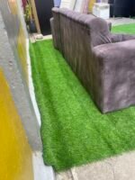 Barely Used Top Quality V Shape Sofa Set With Ottoman - Image 6