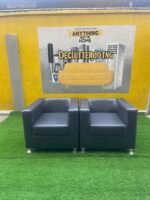 Barely Used 2 Single Leather Chairs - Image 5