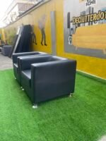 Barely Used 2 Single Leather Chairs - Image 2