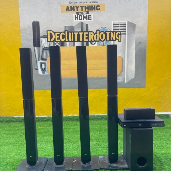 Neatly Used Lg 1000W 4 Standing Speaker Home Theater With Woofer And Dvd