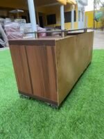 Barely Used Glass Top Tv Console - Image 3
