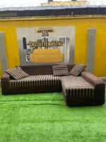 5 Seater L Shape Sofa ( needs cleaning and adjustment)
