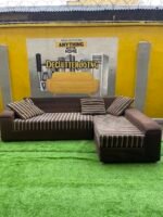 5 Seater L Shape Sofa ( needs cleaning and adjustment) - Image 4