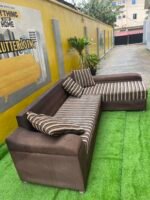 5 Seater L Shape Sofa ( needs cleaning and adjustment) - Image 2
