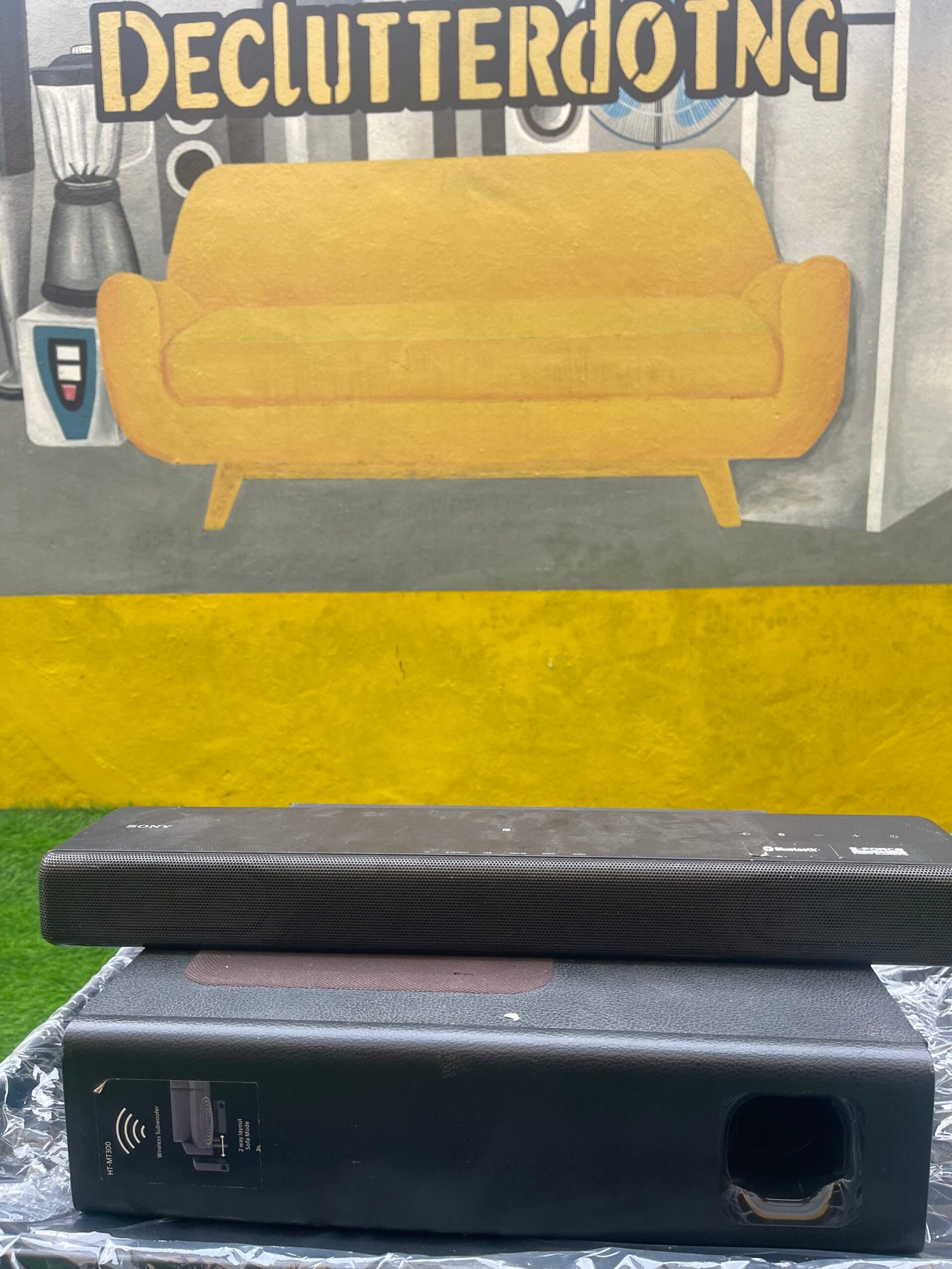 IMG_6553 Barely Used Sony Sound Bar With Woofer (HT-MT300) - Image 1