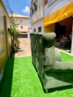 Barely Used Green Modern Accent Chair(Each) - Image 9