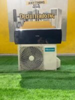 Barely Used 1HP Hisense Black Face Split Air Conditioner- Copper Condenser With Full Installation Kit(AS09DE) - Image 3