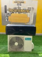 Barely Used 1HP Hisense Black Face Split Air Conditioner- Copper Condenser With Full Installation Kit(AS09DE) - Image 2