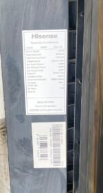 Barely Used 1HP Hisense Black Face Split Air Conditioner- Copper Condenser With Full Installation Kit(AS09DE) - Image 7