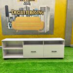 Barely Used Top Quality White Tv Console