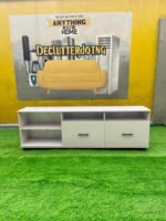 Barely Used Top Quality White Tv Console - Image 11