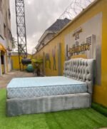 Neatly Used 6by6 Quality Bedframe With Mattress - Image 2