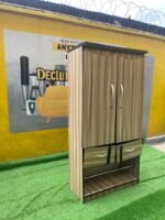 Neatly Used Wardrobe With 2 Doors and 2 Drawer With Shoe Rack - Image 3