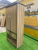 Neatly Used Wardrobe With 2 Doors and 2 Drawer With Shoe Rack - Image 5