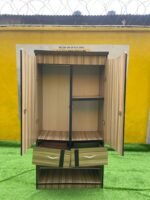 Neatly Used Wardrobe With 2 Doors and 2 Drawer With Shoe Rack - Image 2