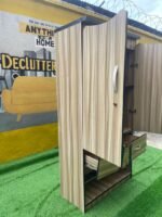 Neatly Used Wardrobe With 2 Doors and 2 Drawer With Shoe Rack - Image 6