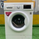 Barely Used  LG 6.5KG Front Loader (Wash Only) White, Inverter Direct Drive Motor, 6 Motion DD, Smart Diagnosis Washing Machine (FH2J3WDNP0)