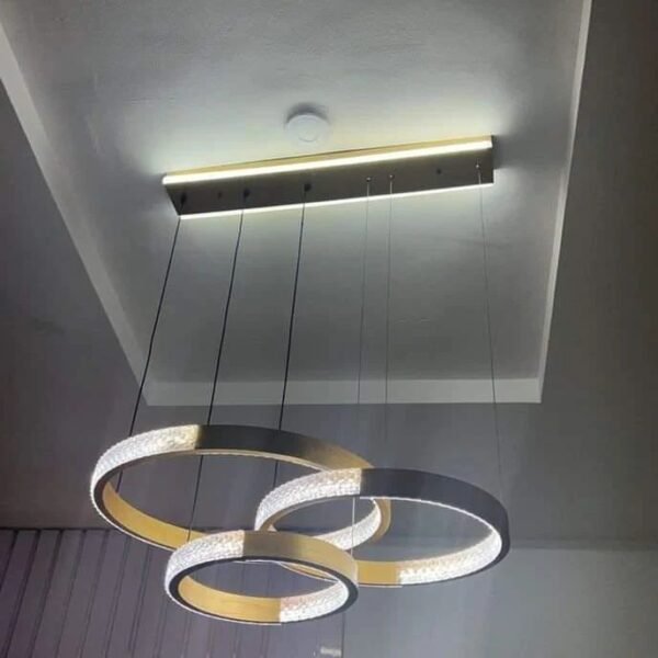 Barely Used Gold 3in1 Led Changeable Color Chanderlier