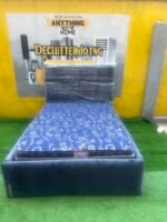 Brand New 4.5By6 Upholstery Bedframe With Vitafoam 12inch Semi Orthopedic Mattress