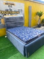 Brand New 4.5By6 Upholstery Bedframe With Vitafoam 12inch Semi Orthopedic Mattress - Image 2