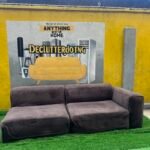 Neatly Used 2 Seater Brown Sofa