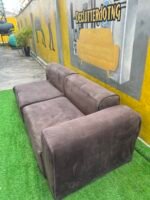 Neatly Used 2 Seater Brown Sofa - Image 3