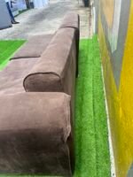Neatly Used 2 Seater Brown Sofa - Image 5