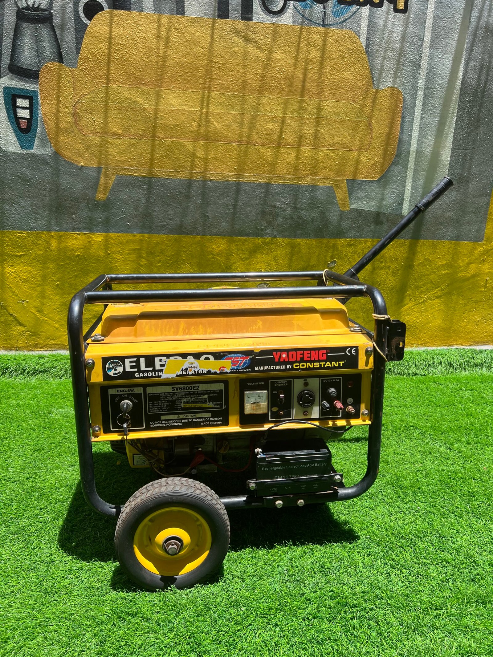 IMG_1885 Barely Used 4.5kva Elepaq Generator 100% Copper -SV6800E2 - Image 1