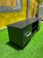 Barely Used Top Quality Brown Tv Console - Image 2
