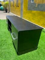 Barely Used Top Quality Brown Tv Console - Image 4