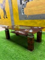 Barely Used Brown Tempered Glass Center Table - Image 6