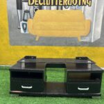 Neatly Used Brown Tv Console ( back cover needs to be replaced)