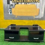 Neatly Used Brown Tv Console ( back cover needs to be replaced)