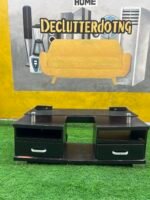 Neatly Used Brown Tv Console ( back cover needs to be replaced)