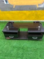 Neatly Used Brown Tv Console ( back cover needs to be replaced) - Image 8