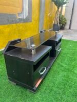 Neatly Used Brown Tv Console ( back cover needs to be replaced) - Image 4