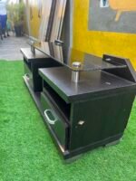 Neatly Used Brown Tv Console ( back cover needs to be replaced) - Image 3