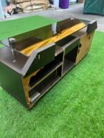 Neatly Used Brown Tv Console ( back cover needs to be replaced) - Image 10