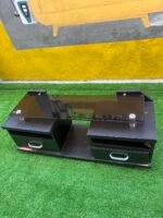 Neatly Used Brown Tv Console ( back cover needs to be replaced) - Image 6