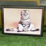 Brand New Sitting Cat Wall Frame (26by45inch)