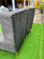 Neatly Used Grey Single Accent Chair - Image 3