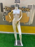 Neatly Used Gold And White Mannequine Without Head - Image 8