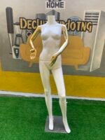 Neatly Used Gold And White Mannequine Without Head - Image 2