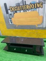Barely Used Brown Glossy Tv Console - Image 5