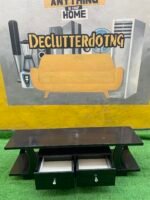 Barely Used Brown Glossy Tv Console - Image 7