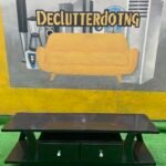 Barely Used Brown Glossy Tv Console
