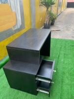 Barely Used Brown Office Table With Drawer - Image 5