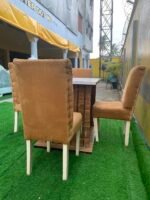 Neatly Used 4 Seater Yellow Dinning Set ( table needs some screws) - Image 6